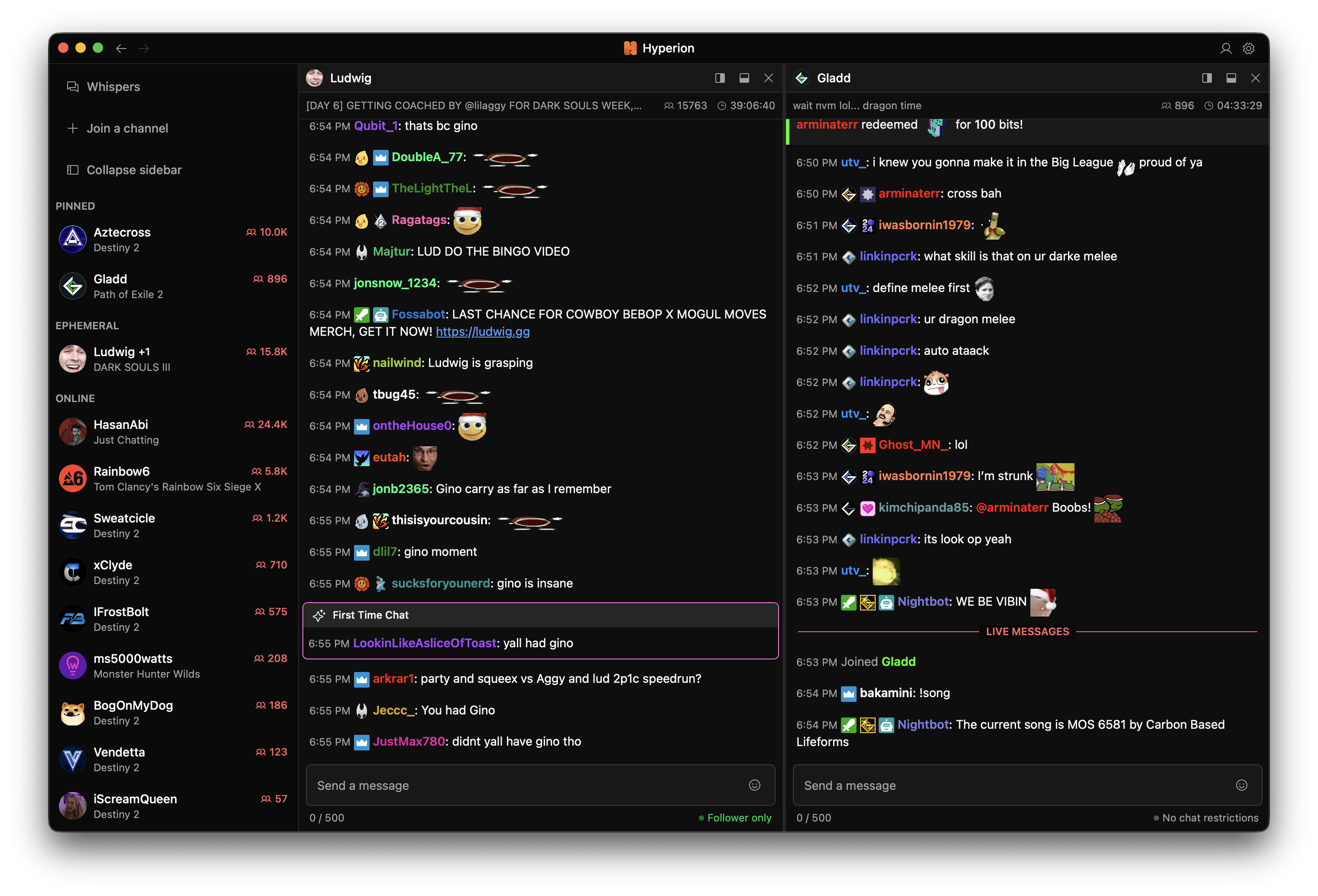Preview of the application