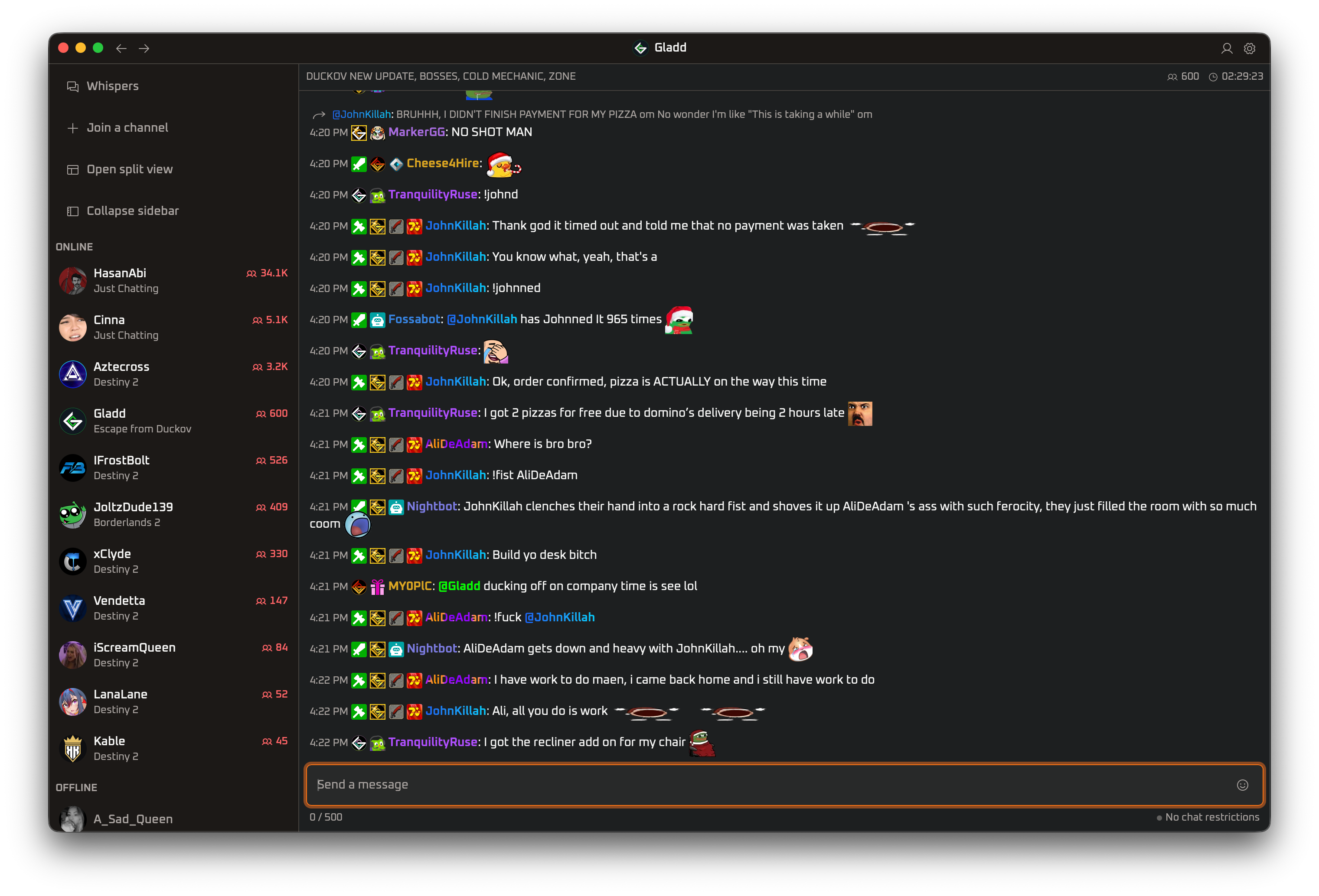 The Solar Dusk theme applied to Hyperion