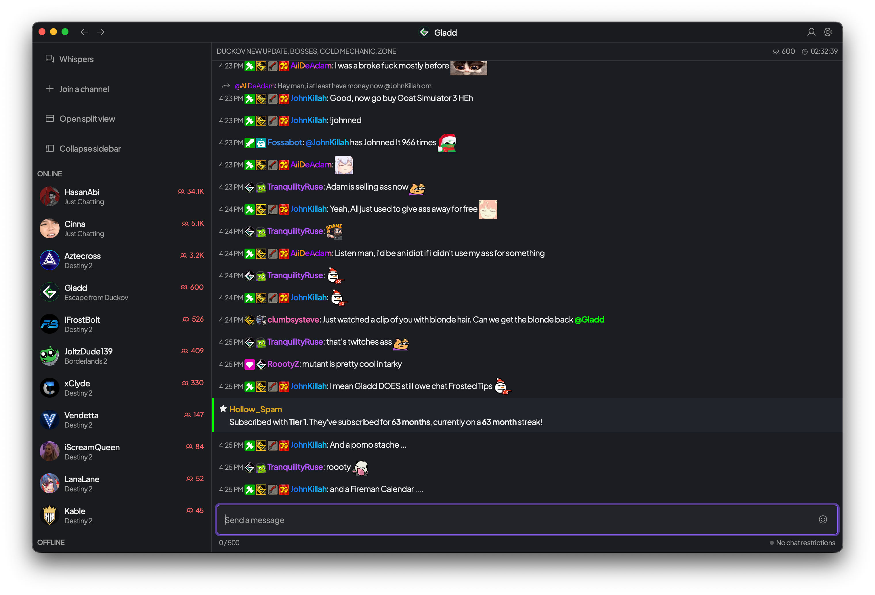 The Violet Bloom theme applied to Hyperion